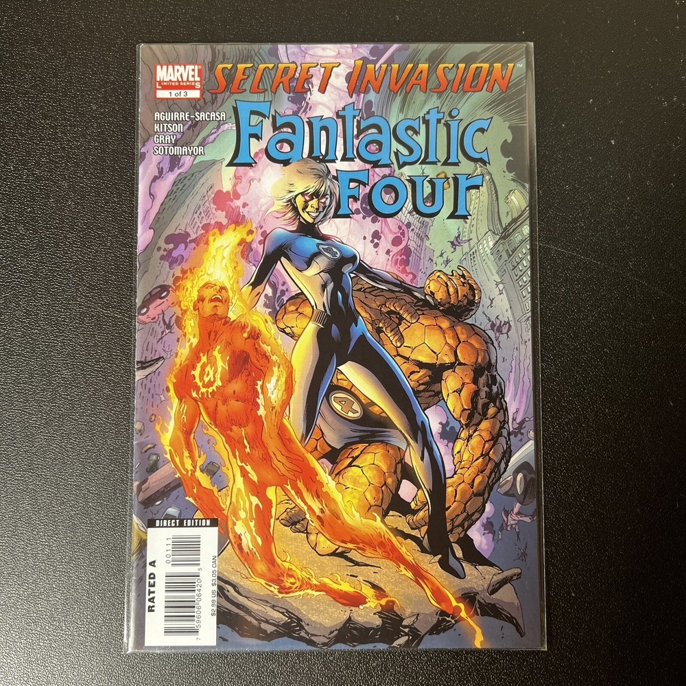 Secret Invasion Fantastic Four # 1‎ of 3 July 2008 Marvel Comics